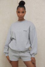 House of CB одећу 68JT1005 Ауден сиви шортс од дреса - Image 2