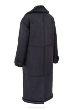 House of CB одећу 68JT1024 деији сиви вегански капут од стриже - Image 11
