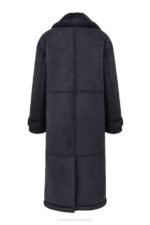 House of CB одећу 68JT1024 деији сиви вегански капут од стриже - Image 3