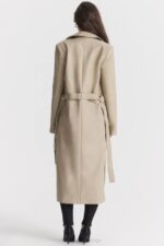 House of CB одећу 68JT1030 ариел беж вегански кожни капут - Image 11