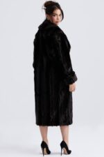 House of CB одећу 68JT1036 капут од тамносмеђег вештачког крзна цаллие - Image 13