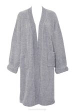 House of CB одећу 68JT1053 целине сиви кардиган од женила - Image 11