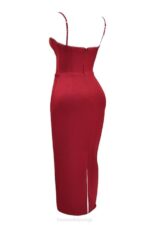 House of CB одећу 68JT117 стефаниа руби корзет макси хаљина - Image 4