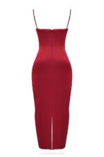 House of CB одећу 68JT117 стефаниа руби корзет макси хаљина - Image 5