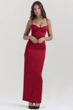 House of CB одећу 68JT117 стефаниа руби корзет макси хаљина - Image 8