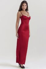 House of CB одећу 68JT117 стефаниа руби корзет макси хаљина - Image 9