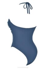 House of CB одећу 68JT1188 аруба тамноплави скупљени купаћи костим - Image 7