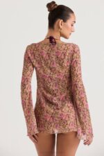 House of CB одећу 68JT1199 прованса маслиново цветно покривање - Image 5