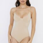 House of CB одећу 68JT1274 сцулптинг фулл бриеф боди бадем