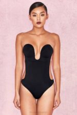 House of CB одећу 68JT1299 самолепљиви боди без леђа - црни - Image 2