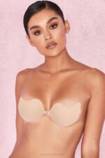 House of CB одећу 68JT1318 предње копчање од ливеног микрофибре в грудњак - беж - Image 4
