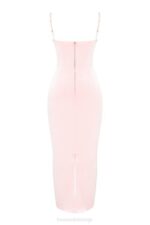 House of CB одећу 68JT156 стефаниа софт бресква корсет макси хаљина - Image 5