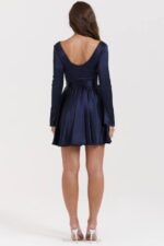 House of CB одећу 68JT159 доминик тамноплава мини хаљина - Image 12
