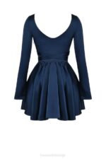 House of CB одећу 68JT159 доминик тамноплава мини хаљина - Image 5
