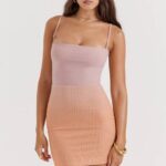 House of CB одећу 68JT183 Дева омбре мини хаљина