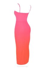 House of CB одећу 68JT184 цалиста омбре пламена макси хаљина - Image 7