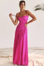 House of CB одећу 68JT199 анабелла фуксија макси хаљина на чипке - Image 21