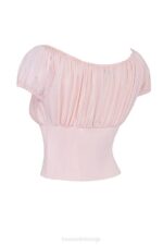 House of CB одећу 68JT19 китти баби розе скупљени врх - Image 3