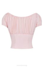 House of CB одећу 68JT19 китти баби розе скупљени врх - Image 4