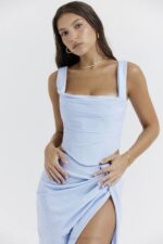 House of CB одећу 68JT20 уна меко плави корзет - Image 8
