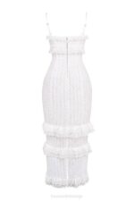 House of CB одећу 68JT228 еве бела бродерие макси хаљина - Image 7
