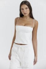 House of CB одећу 68JT22 аудетте бели структурирани корзет - Image 7