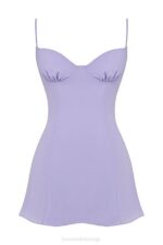 House of CB одећу 68JT265 цхристиана лаванда мини хаљина - Image 7