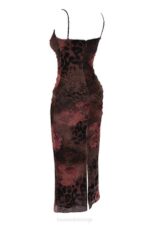 House of CB одећу 68JT294 налини штампана макси хаљина - Image 6