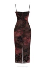 House of CB одећу 68JT294 налини штампана макси хаљина - Image 7