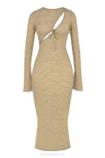 House of CB одећу 68JT391 гиованна стоне макси хаљина са цветним чипком - Image 7