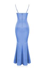 House of CB одећу 68JT397 оливетте перивинкле сатен корсет макси хаљина - Image 10