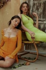 House of CB одећу 68JT421 беба мандарина шифон халтер мини хаљина - Image 6