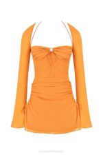 House of CB одећу 68JT421 беба мандарина шифон халтер мини хаљина - Image 7