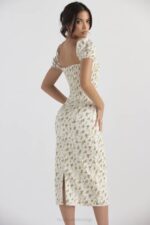 House of CB одећу 68JT425 беллуцци гарден принт схирред сундресс - Image 6