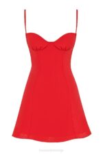 House of CB одећу 68JT426 Кристијана црвена мини хаљина - Image 7