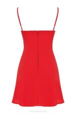 House of CB одећу 68JT426 Кристијана црвена мини хаљина - Image 9