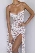 House of CB одећу 68JT431 цхарлотте росе принт корсет миди сарафан - Image 8