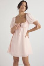 House of CB одећу 68JT434 мини хаљина розе кварц принцезе - Image 14