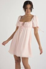 House of CB одећу 68JT434 мини хаљина розе кварц принцезе - Image 18