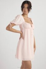 House of CB одећу 68JT434 мини хаљина розе кварц принцезе - Image 19