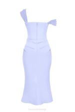 House of CB одећу 68JT449 наталиа ски сатен корсет миди хаљина - Image 10