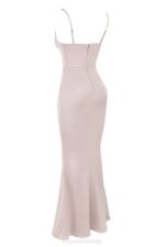 House of CB одећу 68JT472 оливет кристални сатенски корсет макси хаљина - Image 4
