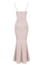 House of CB одећу 68JT472 оливет кристални сатенски корсет макси хаљина - Image 5
