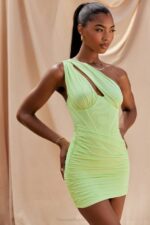 House of CB одећу 68JT547 мини хаљина са клементин кречом - Image 13