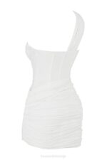 House of CB одећу 68JT576 клементина бела мини хаљина - Image 7