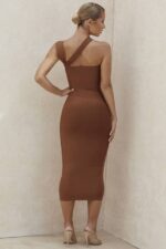 House of CB одећу 68JT598 аина тан цут оут бандаге миди хаљина - Image 12