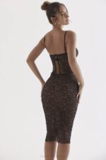 House of CB одећу 68JT686 јацинта топ од црне чипке - Image 12