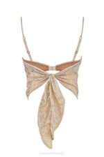 House of CB одећу 68JT702 фернанда крем пејсли чипкани врх - Image 8