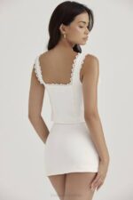 House of CB одећу 68JT714 ћилибар беле чипке - Image 3