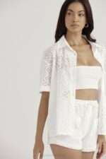 House of CB одећу 68JT715 царрие бела бродерие енглеска кошуља - Image 12